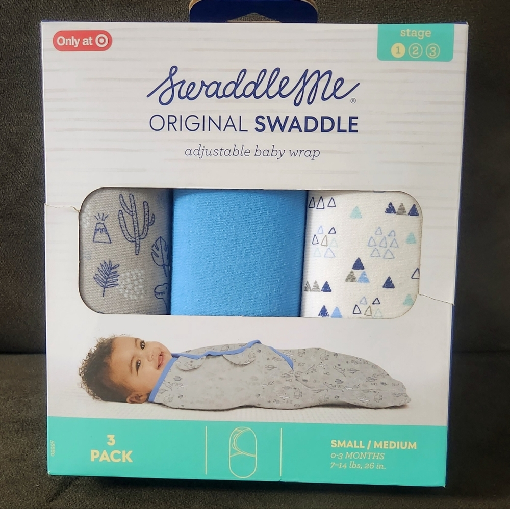 Brand NewSwaddleMe Original Swaddle Wrap, 3pk